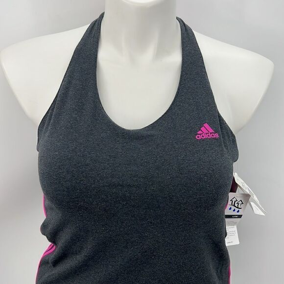 Adidas CS strappy heather gray tennis tank XL - Picture 2 of 4